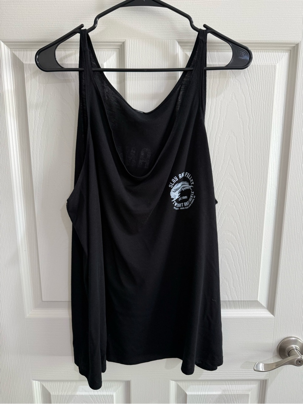 Black Graphic Tank Top